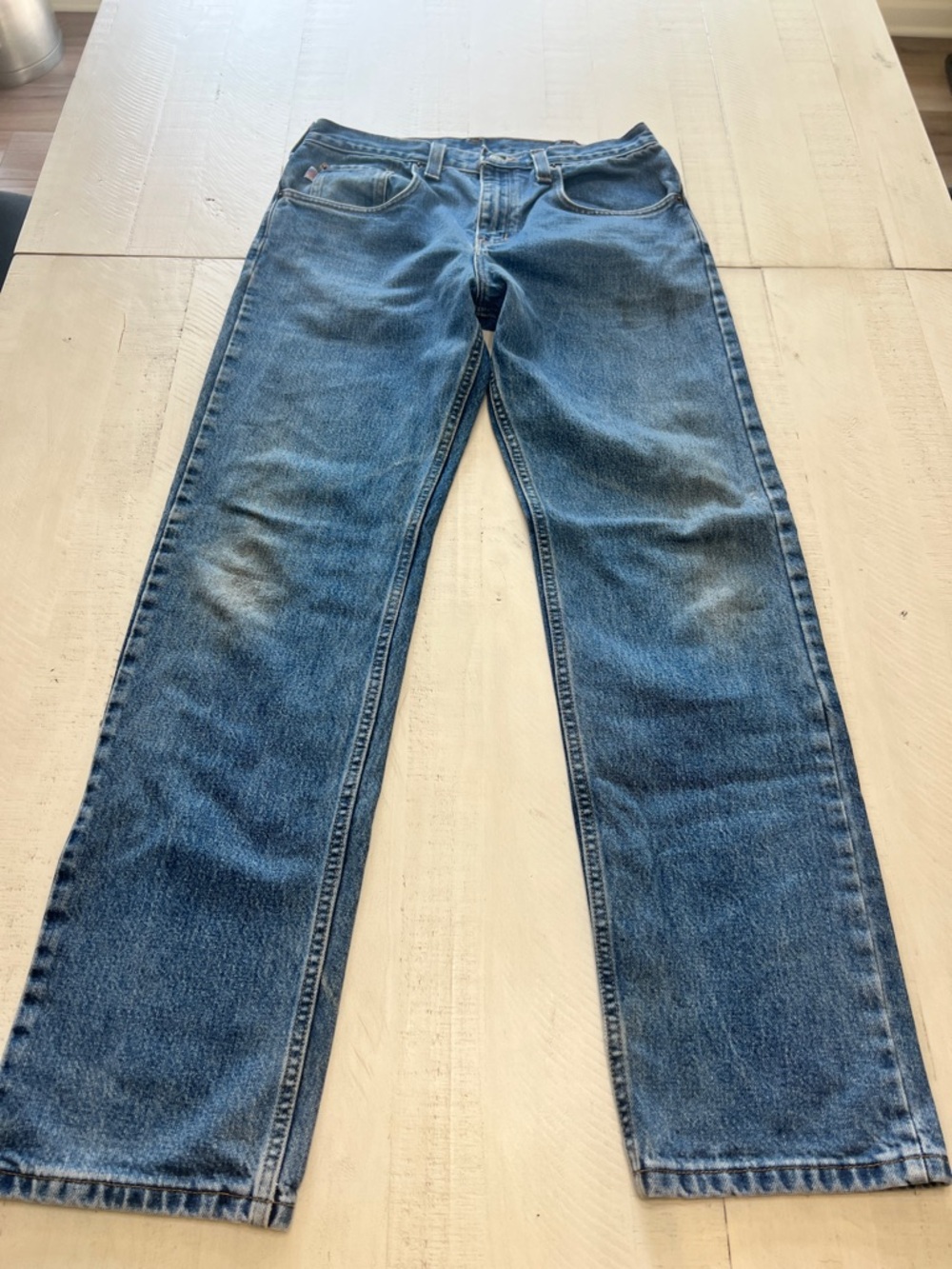 All American Clothing Co. Men's 32x32 Blue Relaxed fit Straight Jeans